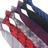 6Cm Men'S Tie 8Cm Handmade Jacquard Paisley Stripe Cashew Red Black Blue Business Dress Premium