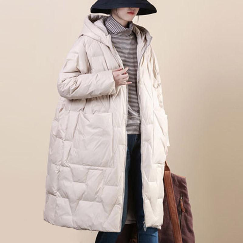 2025 Gepolsterte Winterjacke Für Mädchen - Lange Daunenjacke Im Ausländischen Style