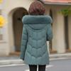 Women's Winter Thick Padded Jacket, Middle-aged and Elderly Women's Fashion Padded Jacket, Western Style Down Padded Jacket