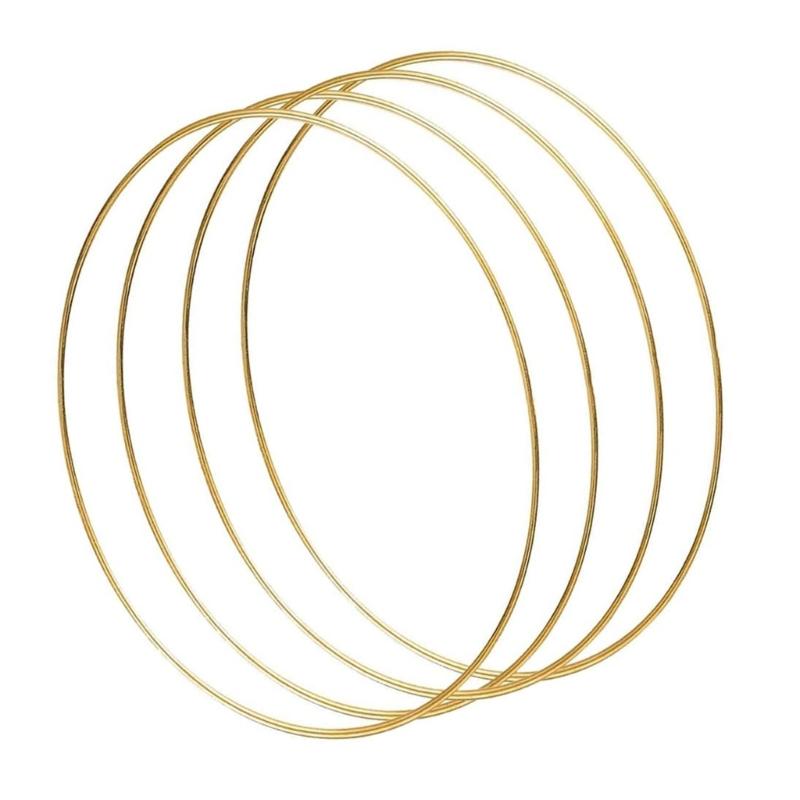 10Pcs Metal Dream Catcher Hoops Dream Catcher Craft Rings for Handmade Craft Wreath Making Project Wedding Decoration