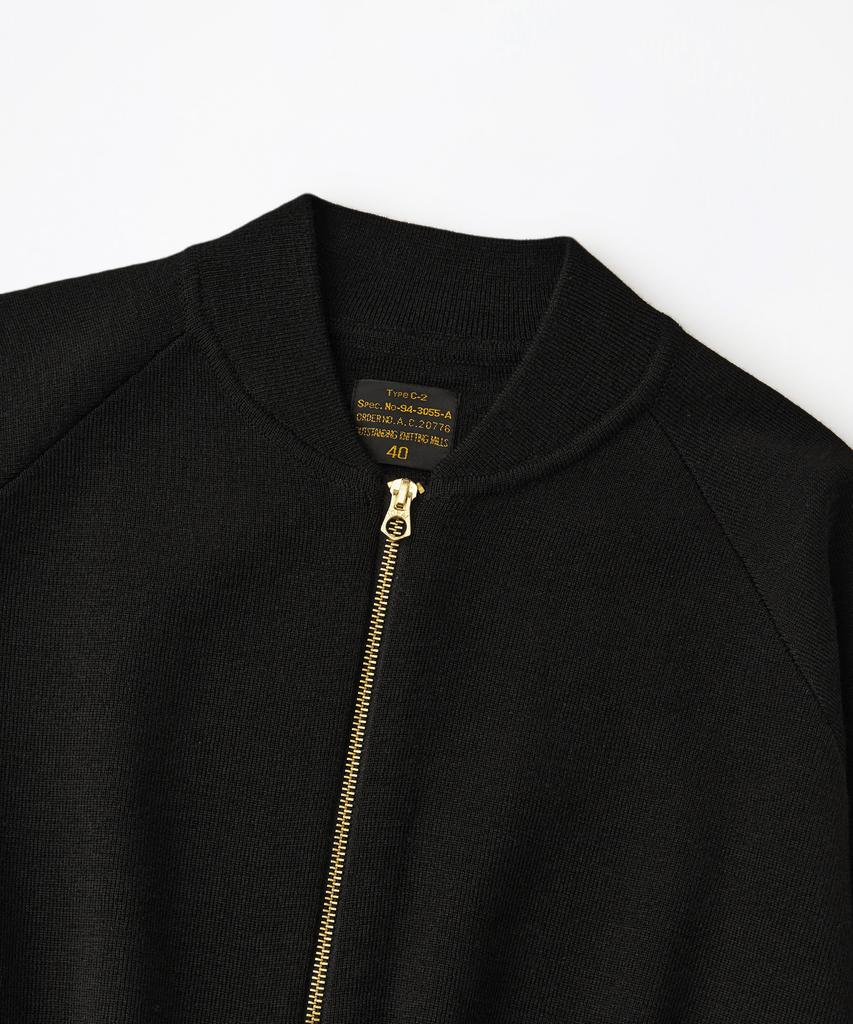 OUTSTANDING Usaaf Type C-2 Wool Sweater_Black