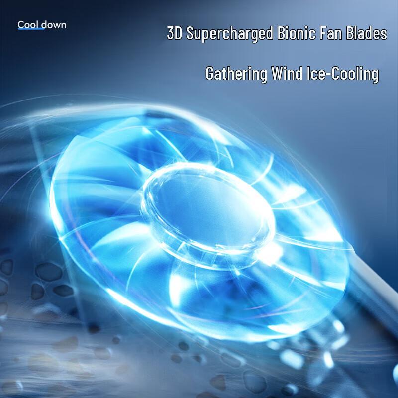 BIAZE A9F 12-Fan Laptop Cooling Pad with Desk Stand & Phone Holder