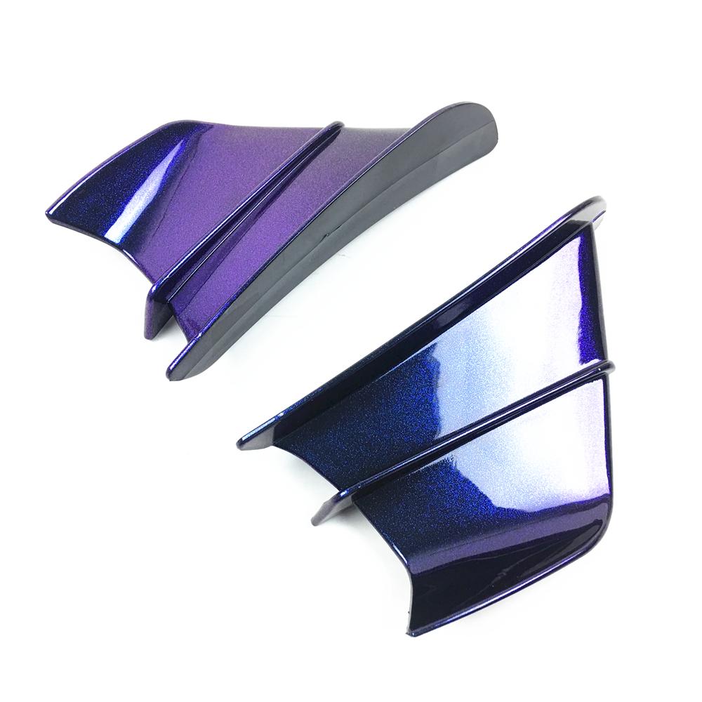 Carbon Black Chameleon Motorcycle Winglet Aerodynamic Wing Kit Spoiler For Yamaha Suzuki Kawasaki Honda H2/H2R