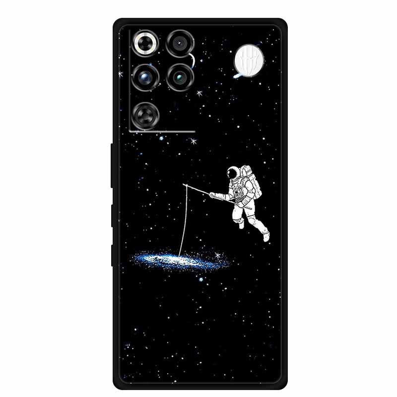 For ZTE Nubia RedMagic 11 Pro 5G Case Black TPU Cool Animal Silicone Back Cover For RedMagic 11 Pro Cases 11Pro Coque Funda Para