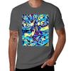 Enigmatic Gaze - Abstract Feline Art T-Shirt cute clothes anime boys whites heavyweight t shirts for men