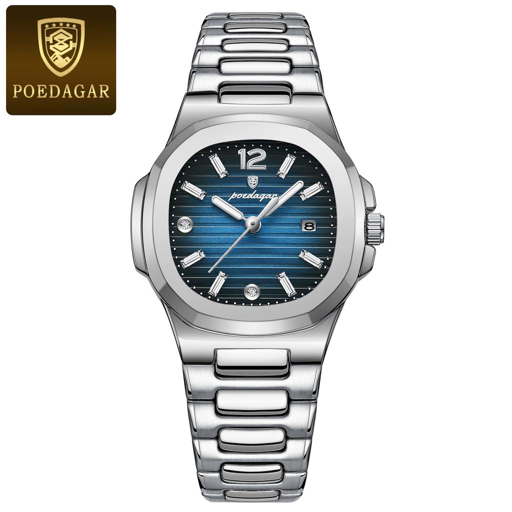 POEDAGAR Luxury Woman Watch Sports Quartz Ladies Watch for Women Waterproof Luminous Date Female Clock Dress Watches+box