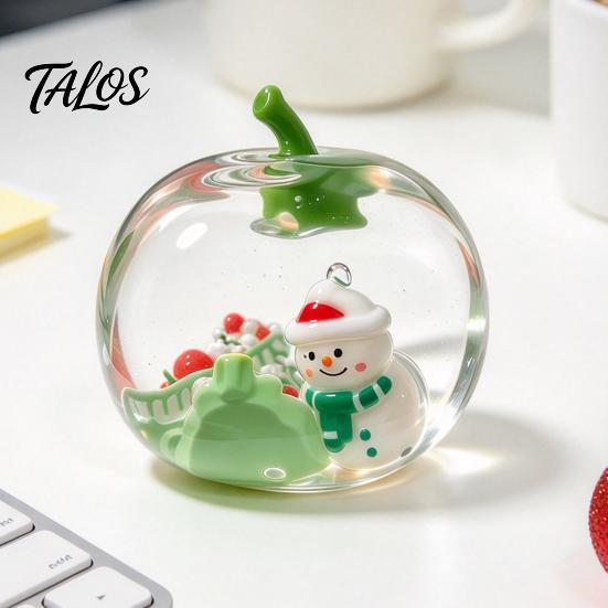Cute Christmas Home Decoration Apple Squeeze Toy, Santa & Snowman Fidget TPR Material Stress Reliever Creative Relief Party Favors for Kids