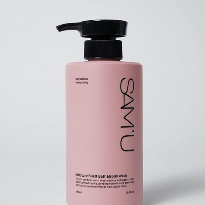 SAM U Moisture Burst Bath & Body Wash 490ml quantity