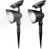 2PCS LED Solar Light Outdoor Garden Yard Pathway Patio Spotlight Solar Powered Decorative Landscape Ambient Lamp | Energy Saving