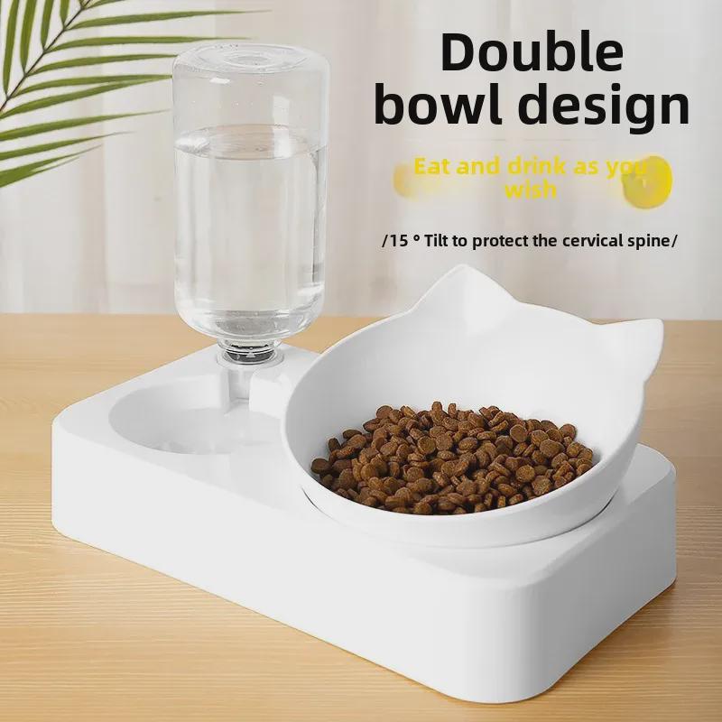 2-in-1 Automatic Pet Water Feeder & Bowl for Cats and Dogs