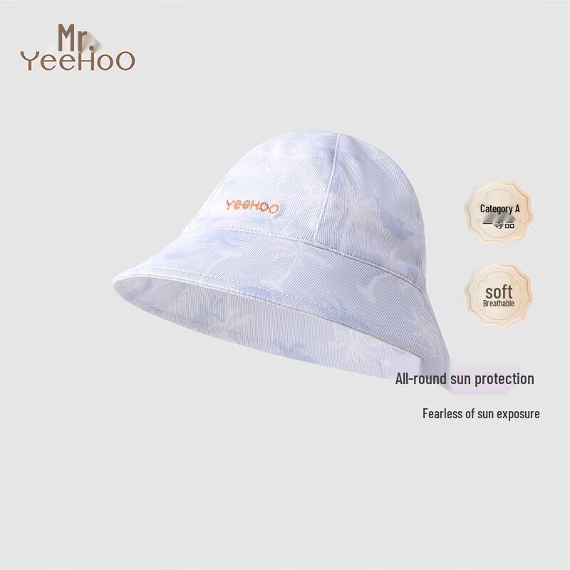 YEEHOO Baby Pure Cotton Sun Fisherman Hat 46CM