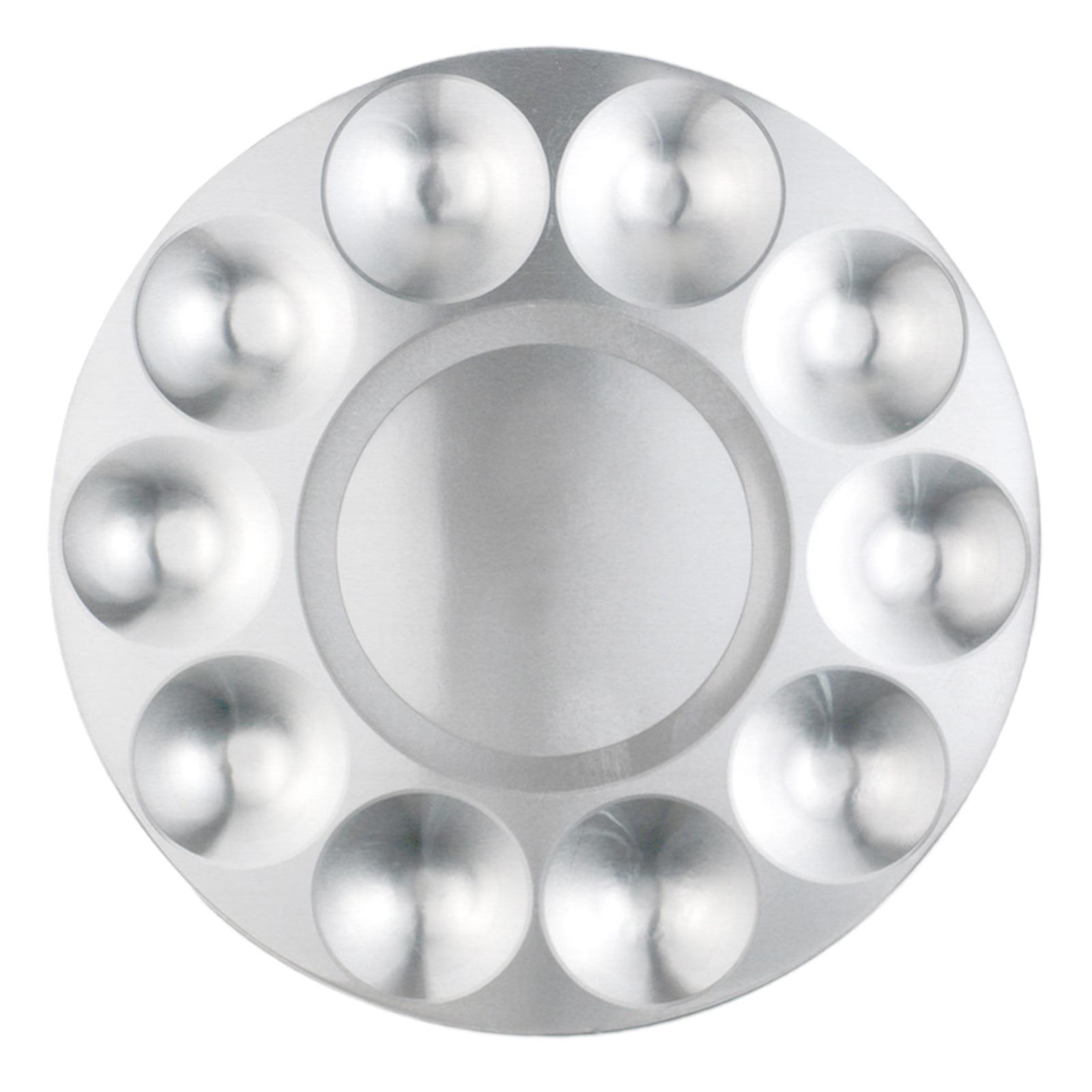 

Палитра для смешивания красок 6 ячеек 10 ячеек 12 ячеек Лоток для краски Круглая Квадратная Металлическая палитра для художника Акварельная Масляная живопись B