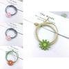 Adorable Ins Women Daisy Hair Rope With Versatile High-elastic Korean Rubber Band Design