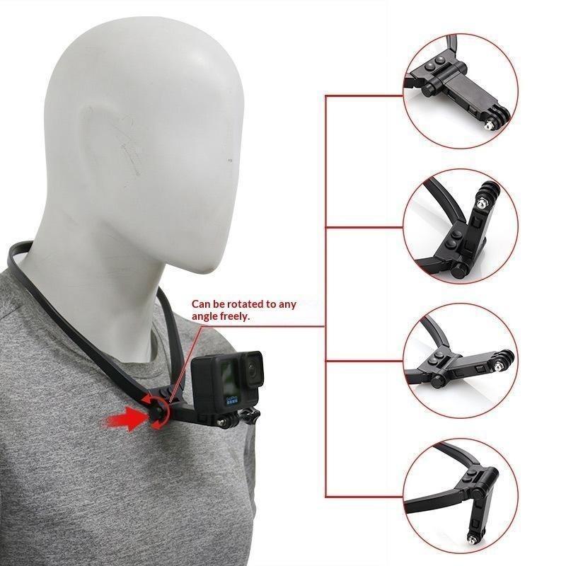 Halsmontage-Handyhalter Lanyard Aufhängung Halterung Verstellbar First-Person-Aufnahme Ständer Für Outdoor-Sportaufnahmen