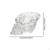 Glass Tea Light Holder Clear Conch Candle Stand for Parties Christmas Wedding Dining