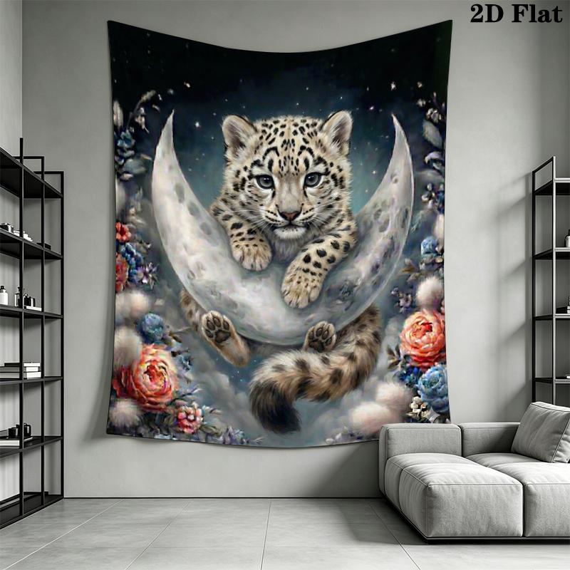 cute animal Wall Tapestry Aesthetic Wall Hanging Printed Fabric Blanket Decorative Tapestries for Bedroom Living Room Home Decor