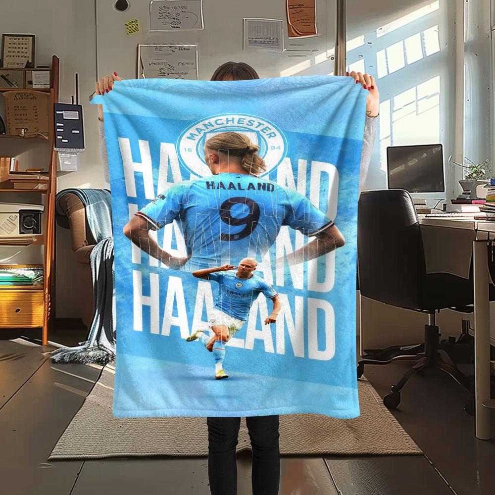 Erling Haaland Koning Deken, Hoge Kwaliteit Comfortabel voor Alle Seizoenen, Woondecoratie, Warmte en Comfort