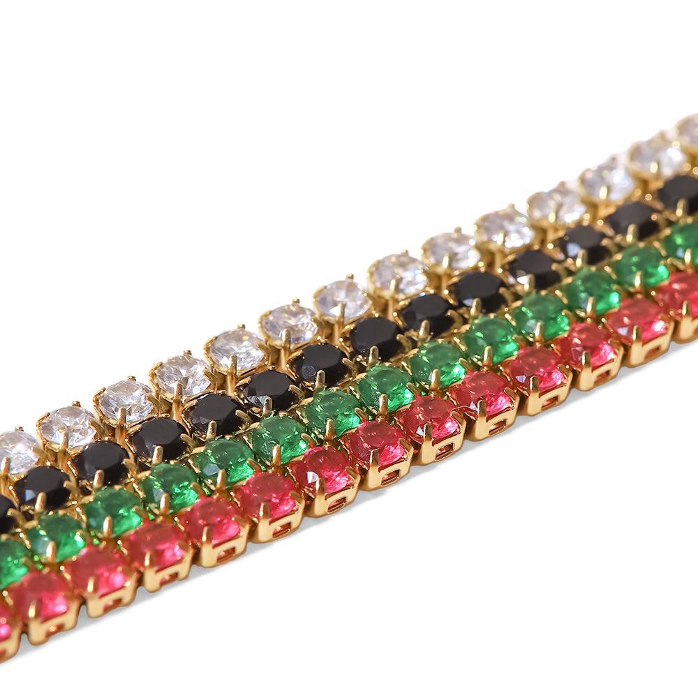 Elegant French Zircon Bracelet Minimalist Titanium Steel Jewelry Accessory