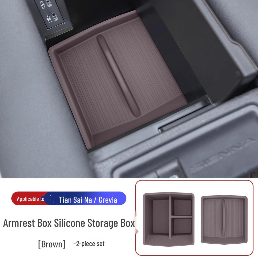 Toyota Sienna Center Console Silicone Anti-Slip Dashboard Mat