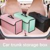 Foldable Car Trunk Storage Box Vehicle Tool Kit Automotive Organizer Bag - Rear Boot Space Saving Solutions for Cars