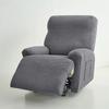 1 Seater Jacquard Recliner Sofa Cover Elastic Split Armchair Cover for Living Room Couch Protector with Storage Pocket