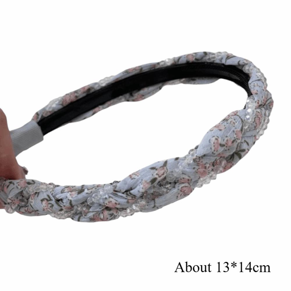 Floral Printed Elastic Hairband Hair Accessories Head Hoop Fashion Flower Print Headband  Women