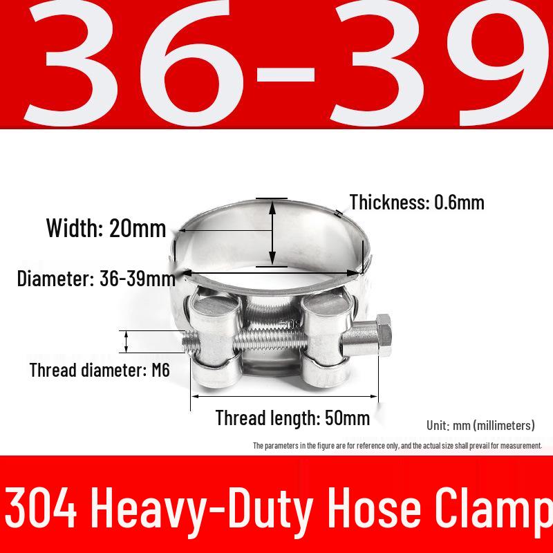 304 Stainless Steel European-Style Single Head Hose Clamp