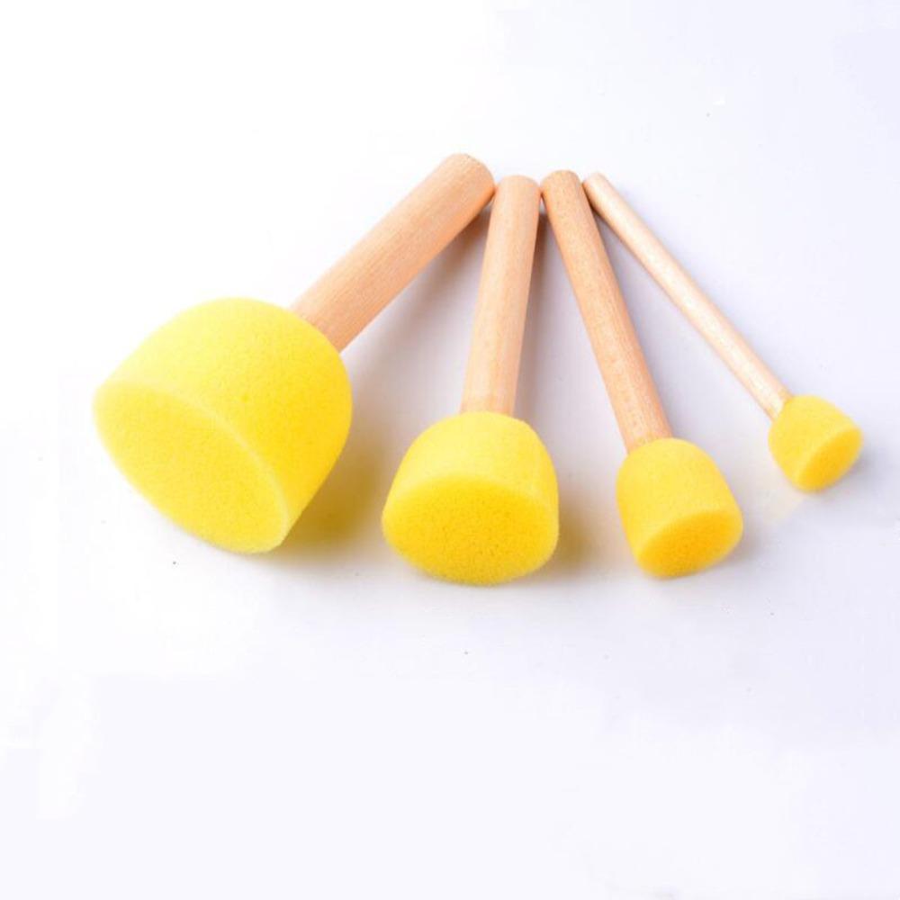 

Gift DIY Sponge Brush Set Seal Sponge Enlightenment Graffiti Brush Puzzle Broom Shaped Brush Children