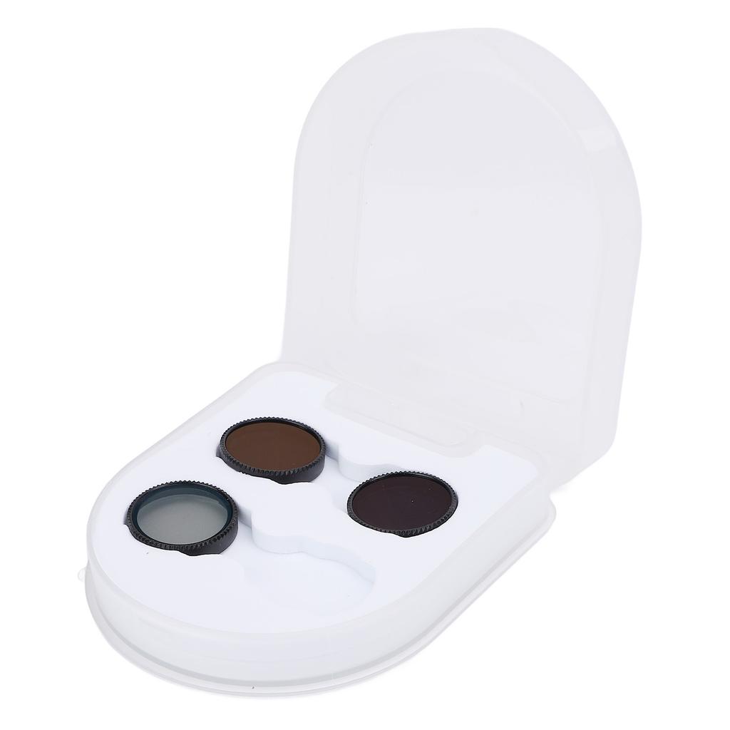 3 st Drönarfilterset Ram av aluminiumlegering Optiskt glas HD-belagt Repskyddande CPL ND16 ND8-filter