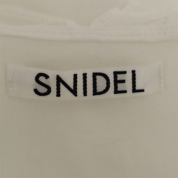 SNIDEL 21ss bluzka z rękawem 7/8, duży kołnierz, bufiaste rękawy F SWFB211192 Damska Używana