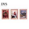 Holiday Decor Magnets 3Pcs LED Glowing Christmas Fridge Magnet, Wooden Frame Refrigerator Magnetic Decoration for Kitchen Cabinets Whiteboards Lockers