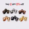 50-100pcs/lot Crimp End Caps Leather Cords End Tip Beads Caps Fit 4 -12mm Clasps For DIY Jewelry Making Findings Supplies