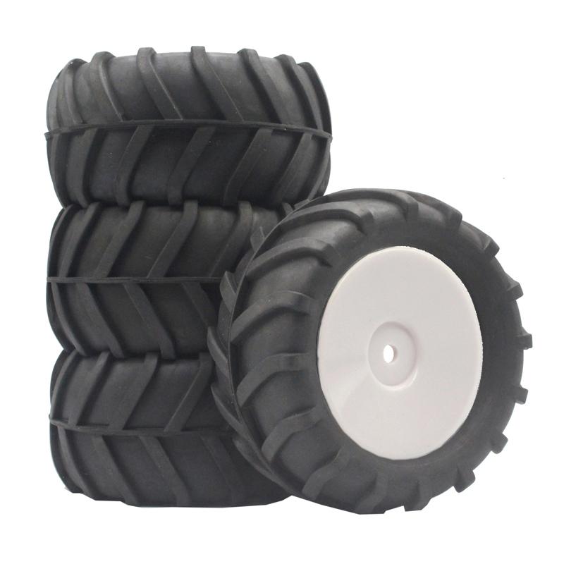 4PCS 85mm 12mm Hex Monster Truck Wheel Rubber Tires for SCY 16101 Pro 16102 Pro WLTOYS 144001 144010 1/16 Off-Road RC CarParts