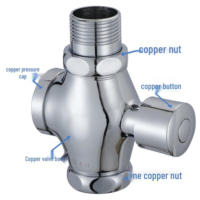 Jingchu Manual Delay Flush Valve for Squat Toilets