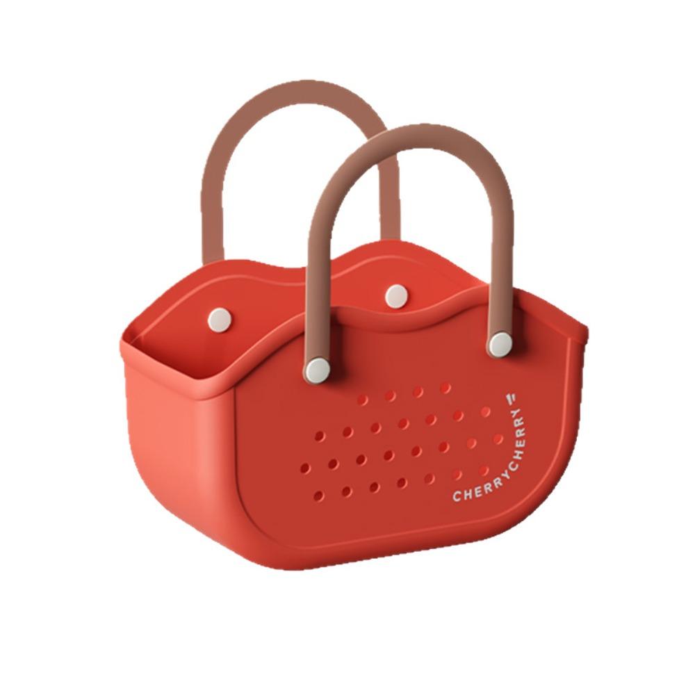 

Large Capacity Storage Basket Plastic Handbag New Tote Bag