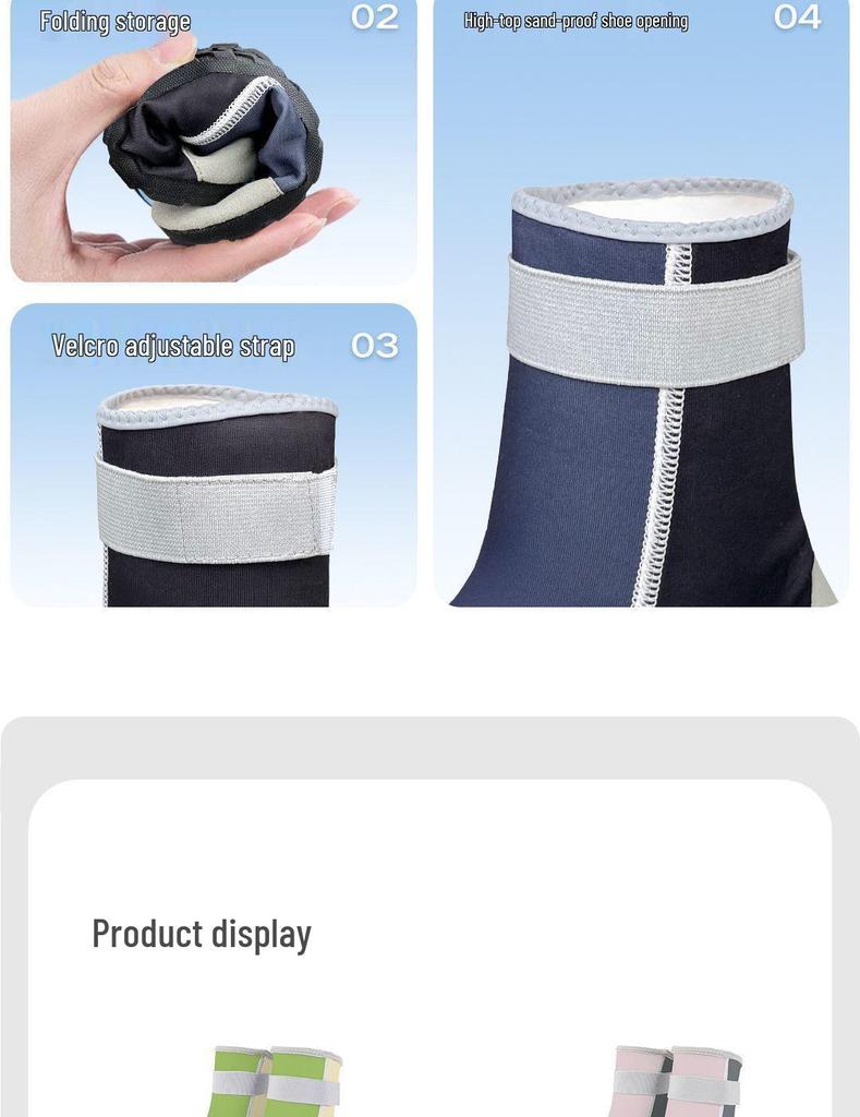 Unisex Quick-Dry Non-Slip Beach & Yoga High-Top Shoes: Soft, Cut-Resistant, Ideal for Swimming & Wading.