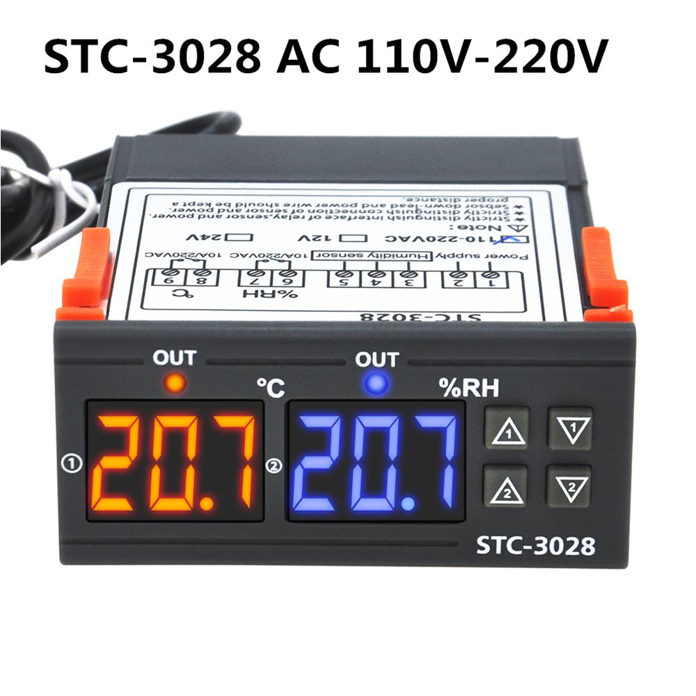 STC-3028 STC-1000 Temperature Controller Thermostat 12V 24V 220V Thermostat and Heater Cooler Control Incubator
