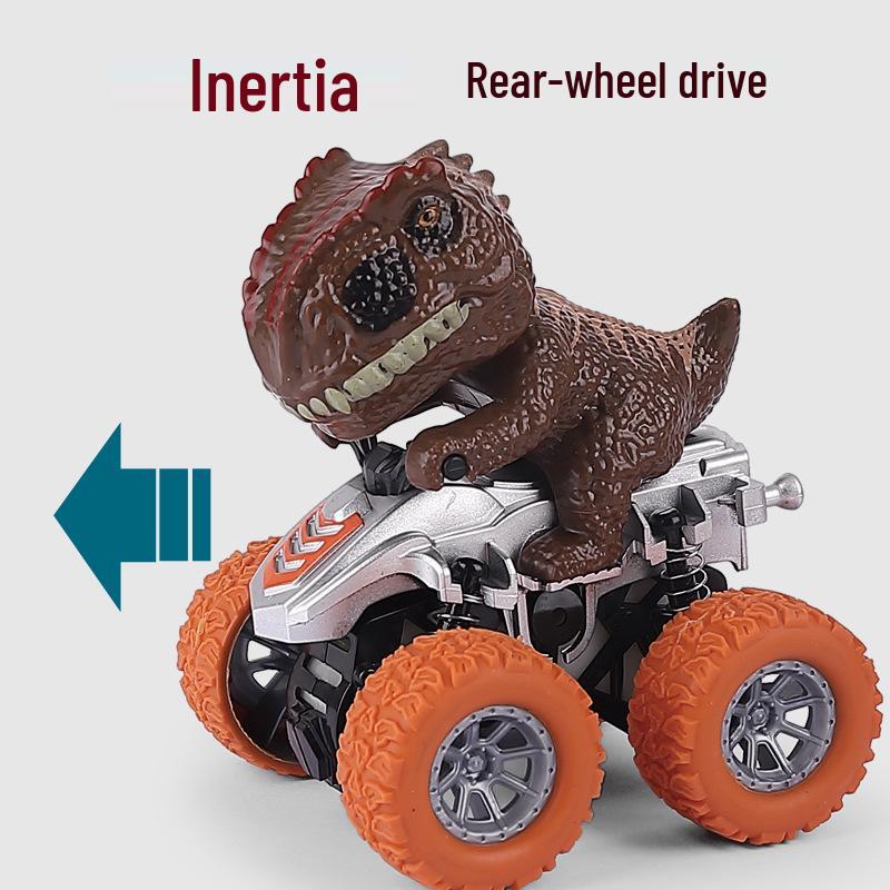Kids' Inertial Off-Road Dinosaur Stunt Motorcycle Toy Car