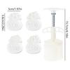 Professional 50g 75g Mooncakes Maker Mould Set 2/4Pcs Effective Plastic Baking Utensils For Cakes Pastries And Snacks