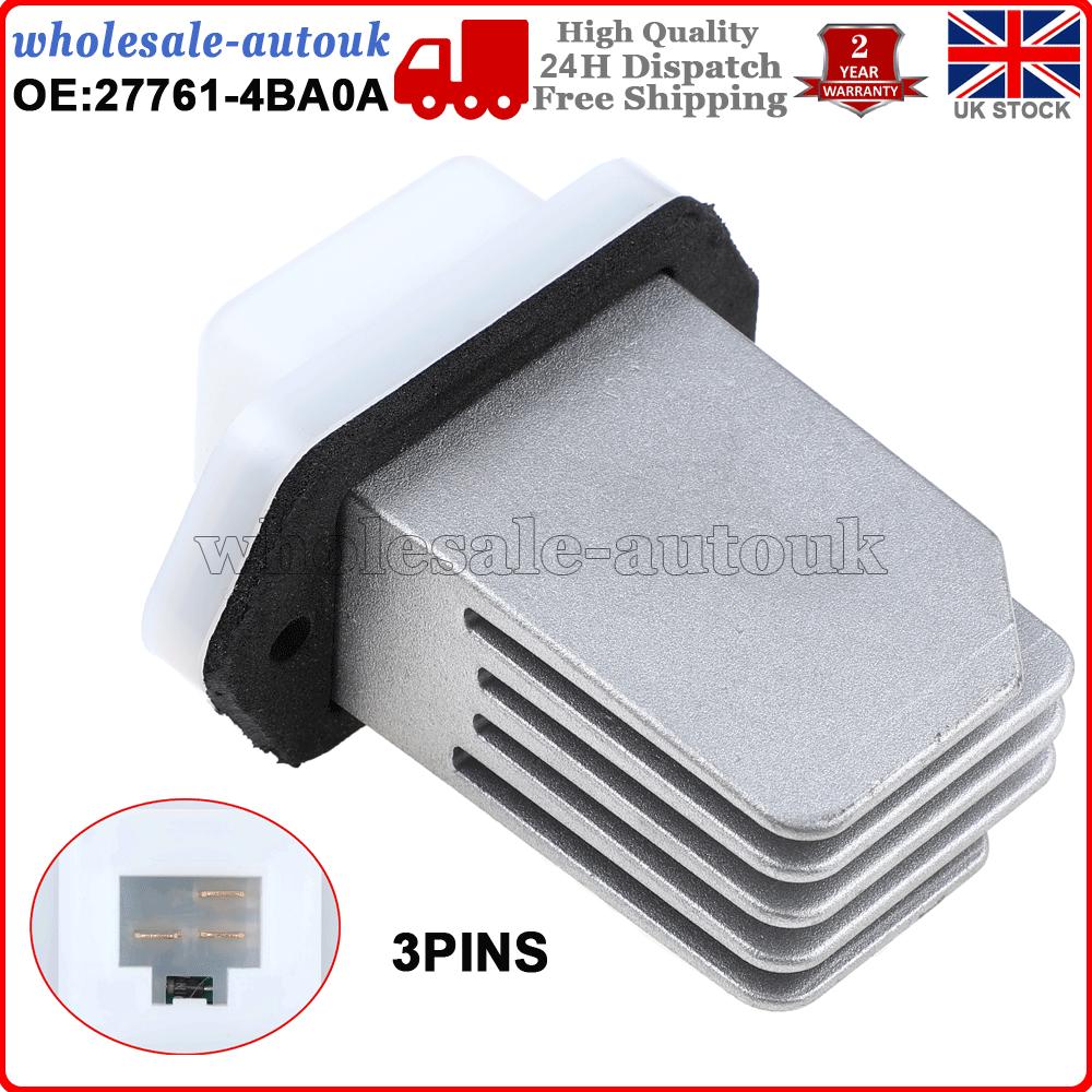 Heater Blower Motor Resistor 27761-4BA0A For Nissan Sentra Qashqai NV3500 07-16