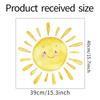 Cartoon Painted Rainbow Sun Wall Stickers for Children Nursery Bedroom Porch Home Wall Background Decorative Kid Room Decor