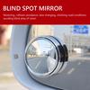 2PCS 360 Degree Wide Angle Adjustable Car Blind Spot Rear View Small Round Mirror Reverse Auxiliary Rearview Convex Mirror
