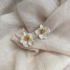 Light Luxury French Flower Stud Earrings For Women 20 Niche High-End Sense, Unique Design Sense, Temperament, Ear Hole Earrings