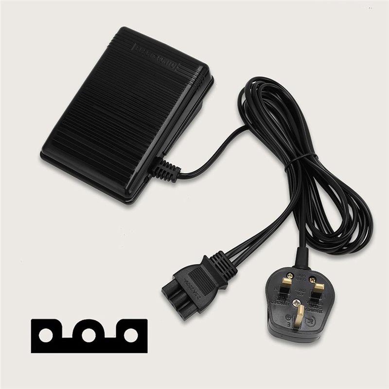 Premium-Nähmaschinen-Fußpedal 220V Anti-Rutsch-Design, Einfach zu installieren für altmodische Nähmaschinen UK-Stecker