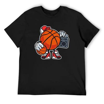 Cool Basketball T-Shirt Anime Clothes Funny T-shirt for a Boy Mens Clothes