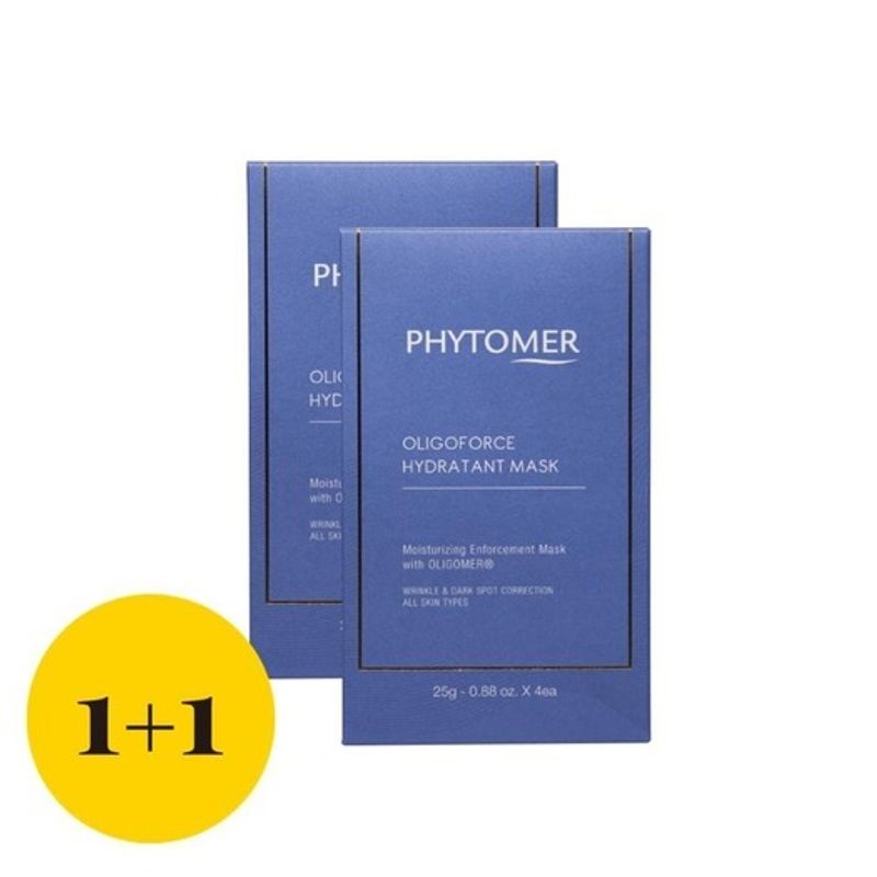 PHYTOMER 1+1 Oligoforce Hydratang Mask 1 box (4 sheets) + (4 sheets)