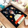 Cartoon  Astronaut Beautiful Painting Carpet for Living Room Large Area Rug Black Soft Carpet Home Decoration Mats Boho Rugs