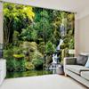 Natural Scenery Forest Landscape Waterfall Drapes Blinds Ideal for Family Room Bed Room Bathroom Kicthen Door Home Decoration