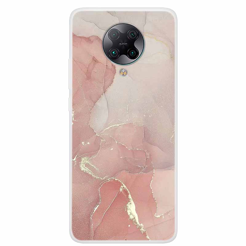 For Poco F2 Pro Case 6.67'' Clear Marble Soft TPU PocoF2 Pro F 2 F2Pro Phone Cover For Xiaomi Poco F2 Pro Shells Cartoon Fundas
