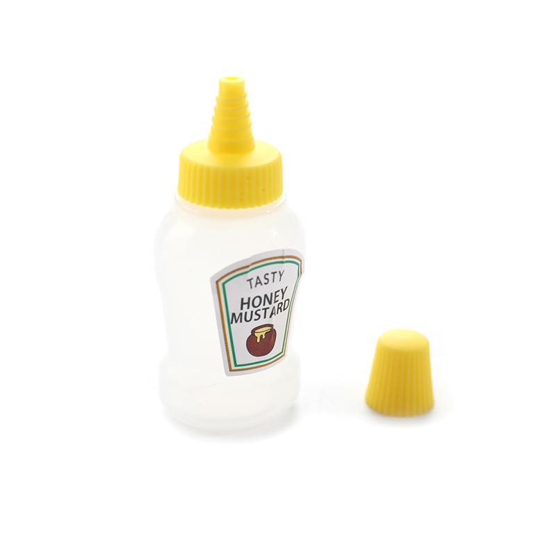 4Pcs 25Ml Mini Tomato Ketchup Bottle Portable Sauce Salad Dressing Container